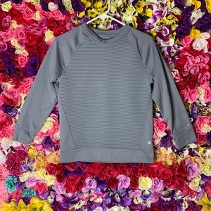 Grey long sleeves textured quick dry shirt boys medium 10-12